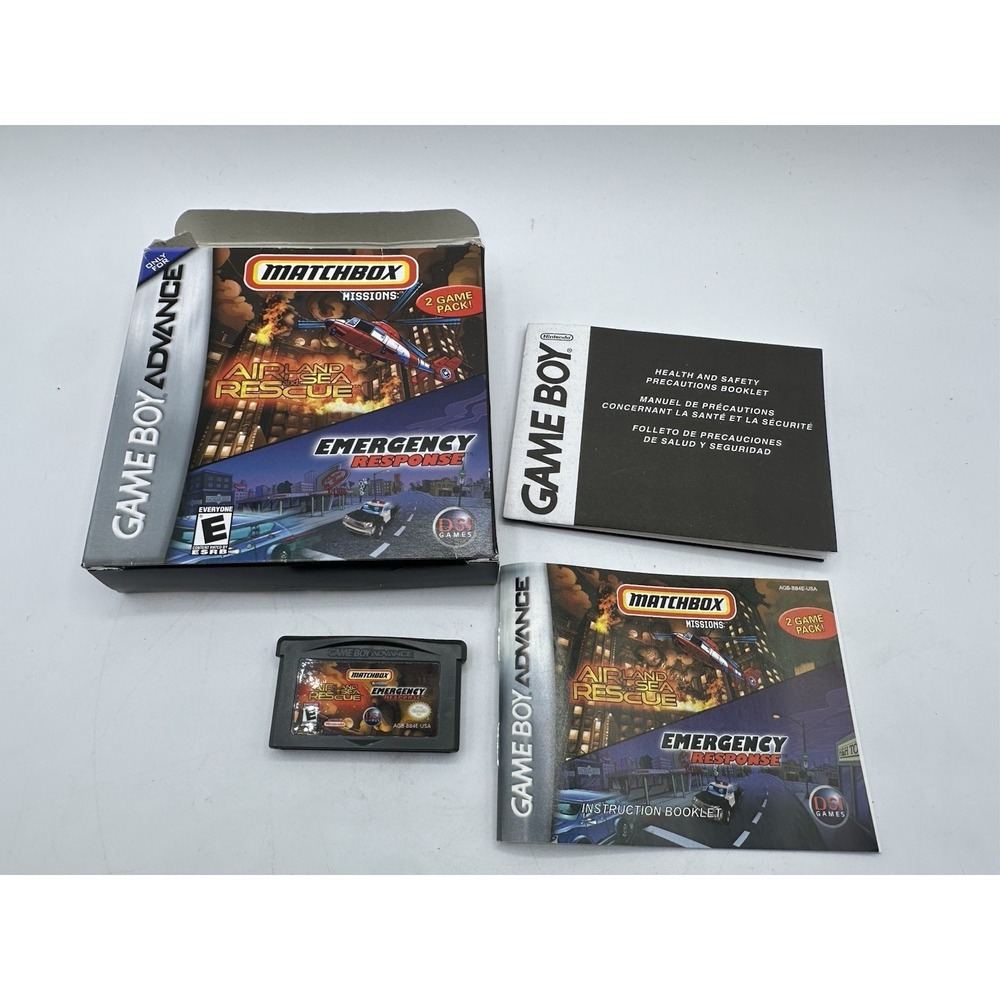 Gameboy Advance Matchbox Missions Airland / sea‎ rescue / emergency response CIB